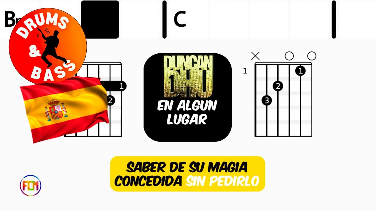 Duncan Dhu - En Algun Lugar • Bass & Drums | Scrolling Guitar Chords & Lyrics