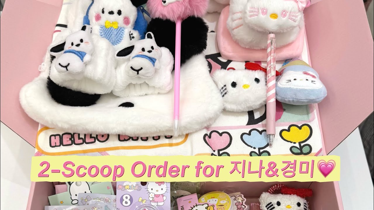 2-Scoop Order for 지나&경미💖#sanrio #luckyscoop #mysterybox #kawaii #pochacco #hellokitty #fyp 