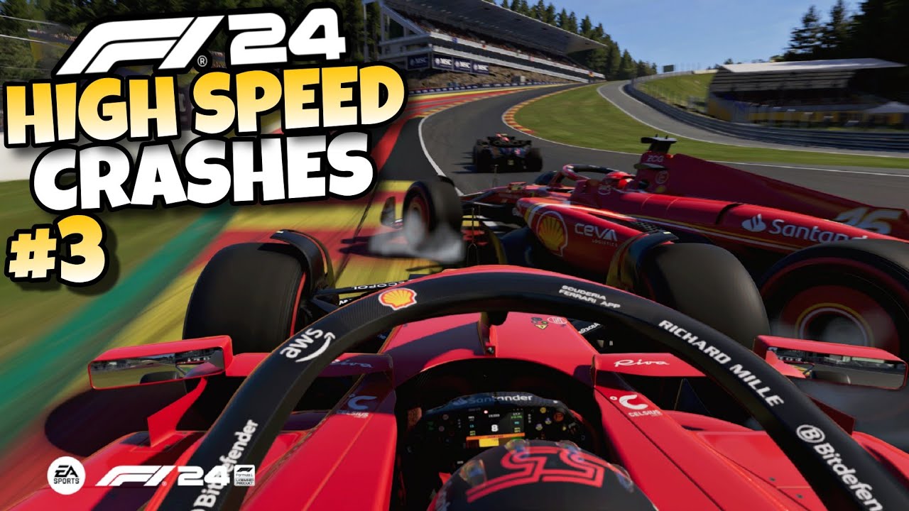 F1 24 HIGH SPEED CRASHES #3