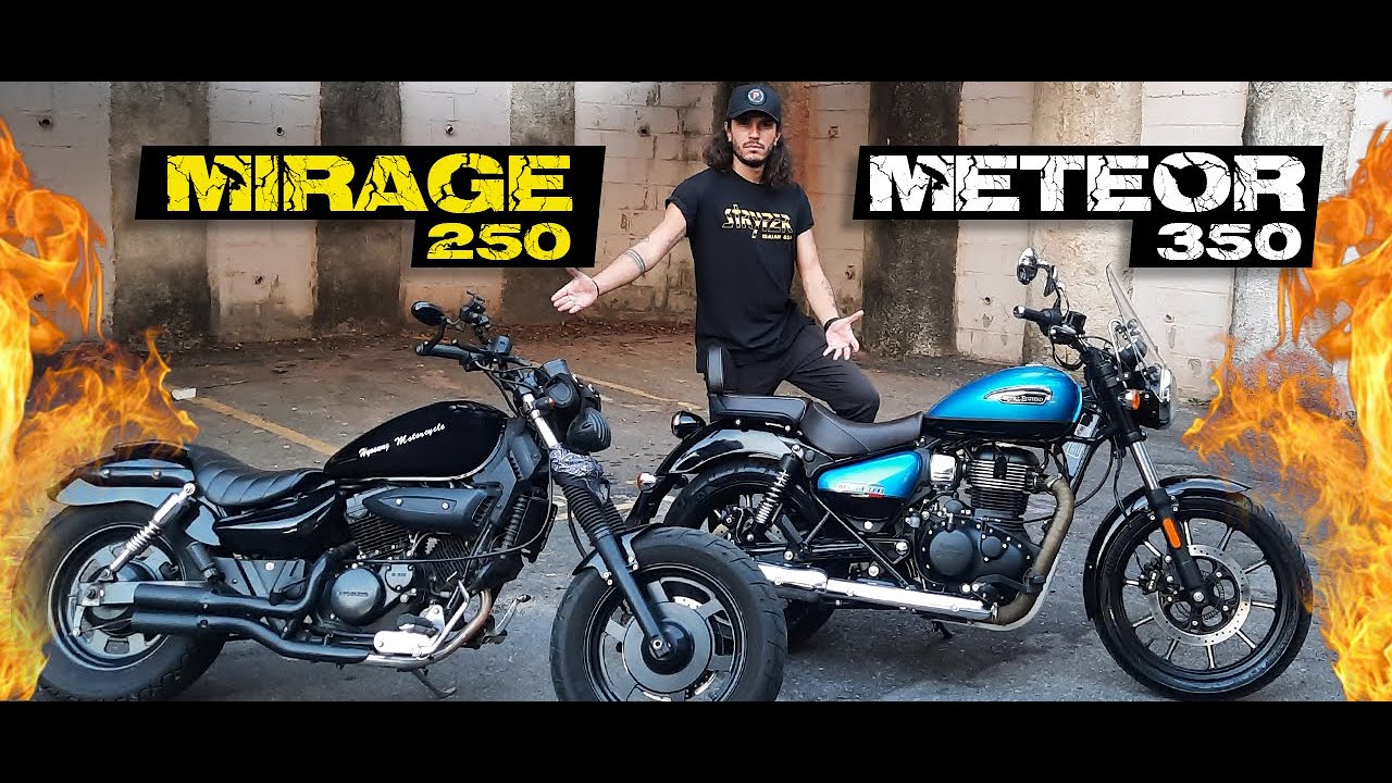 METEOR 350 ou MIRAGE 250 | Qual Comprar? Royal Enfield Meteor 350 x Kasinski Mirage 250 Customizada