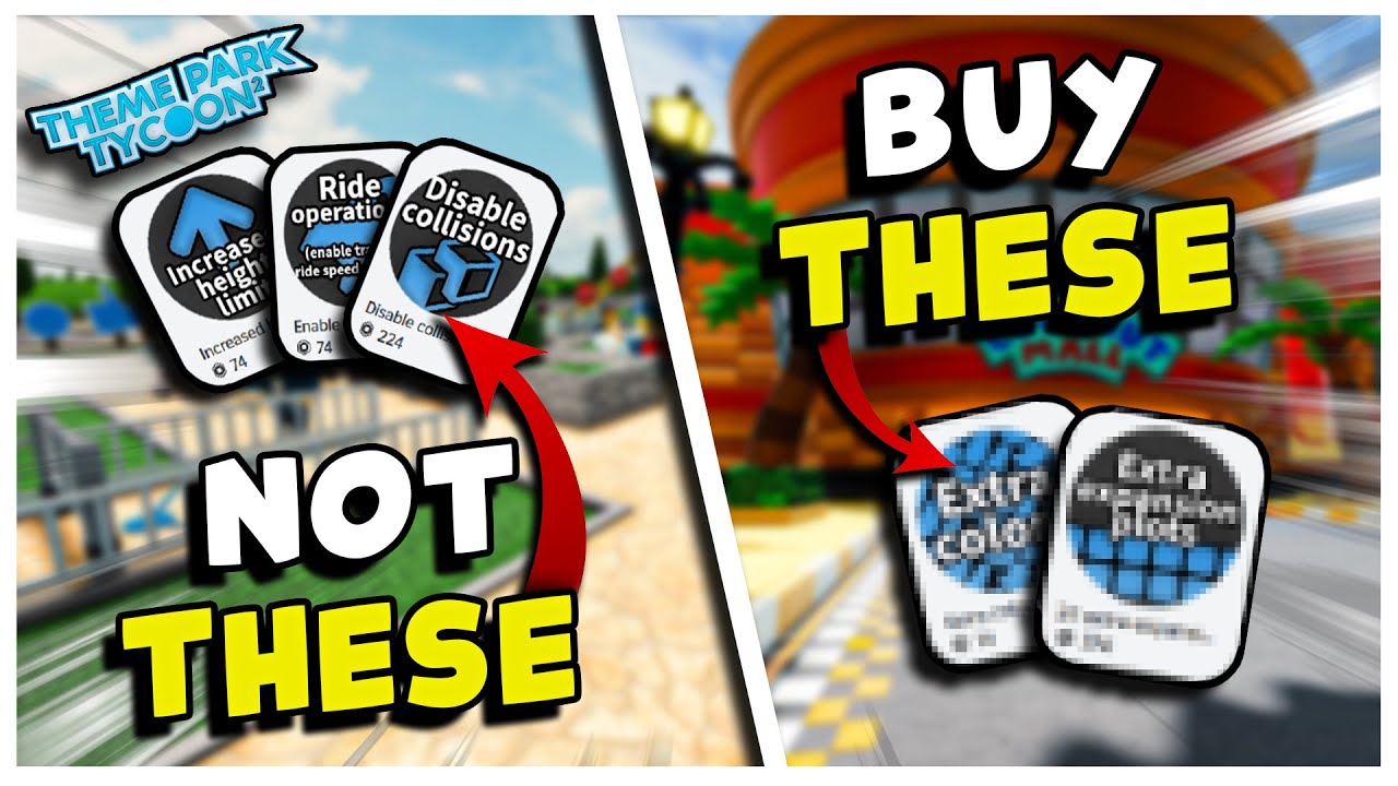 Какие игровые пропуски в Theme Park Tycoon ЛУЧШЕ ВСЕГО подходят новичкам!?