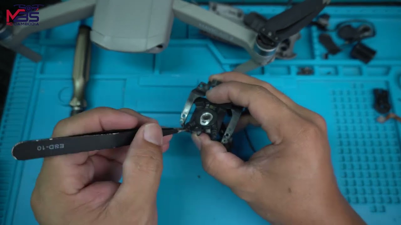 Repair DJI Air 2 Gimbal Camera ជួសជុលកាមេរ៉ាដ្រូន DJI Mavic Air 2