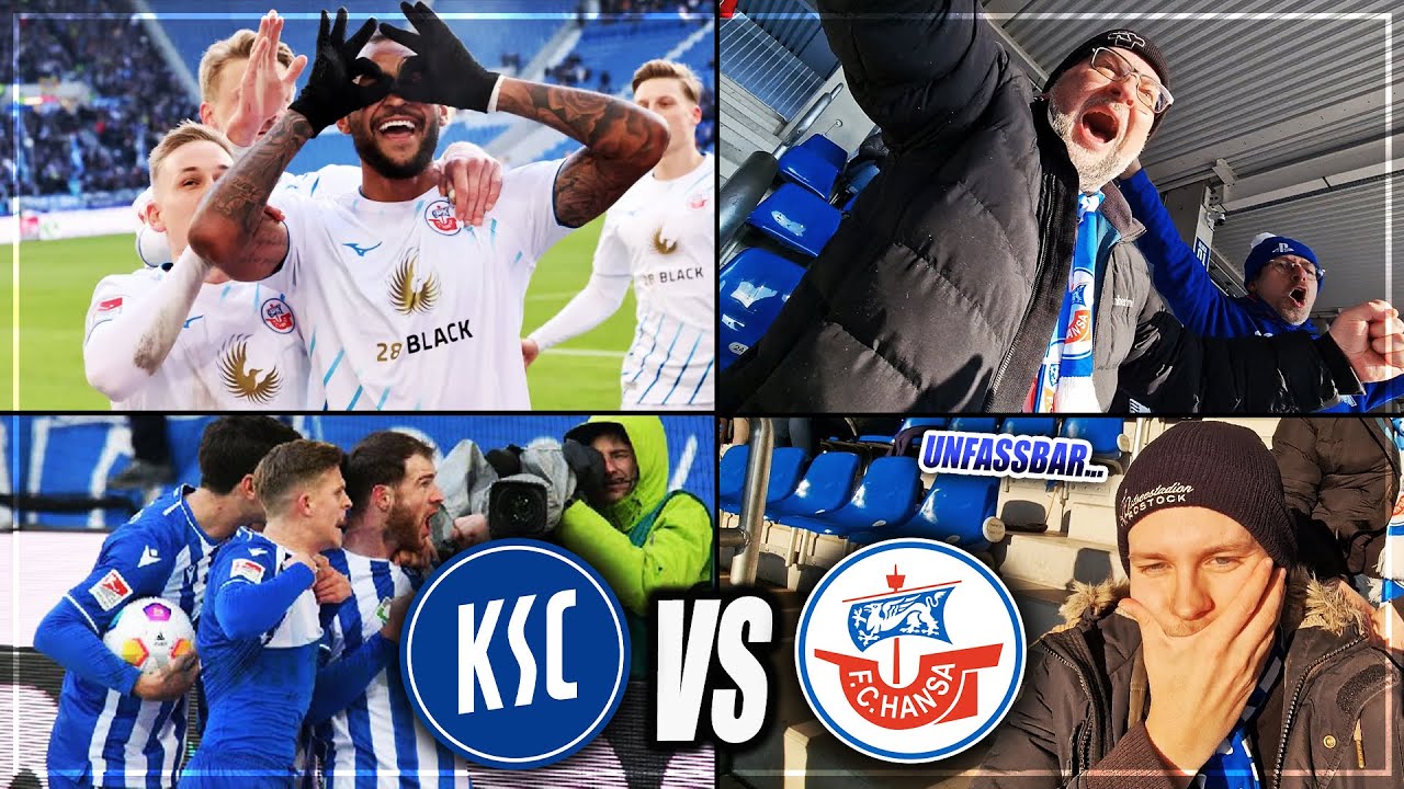 EMOTIONALES AUF UND AB... STADIONVLOG: Karlsruher SC - Hansa Rostock | VAR & Choreo | Stadion Vlog