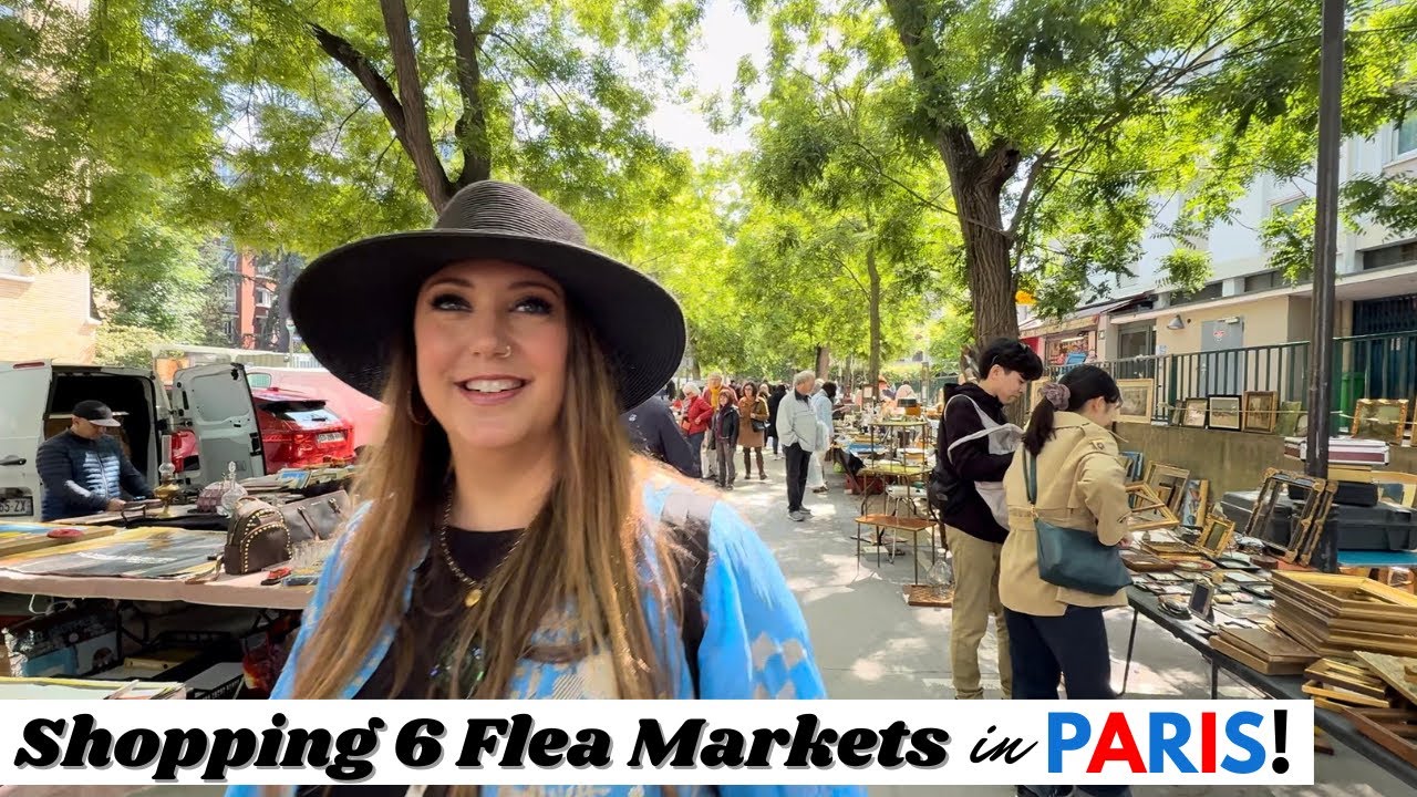WE SHOPPED SIX FLEA MARKETS! | Thrift With Me | Paris, France