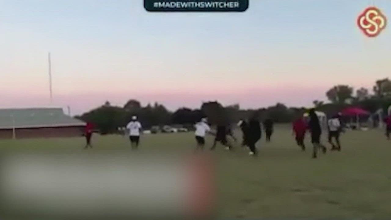 New video of moments leading up to shooting at youth football game