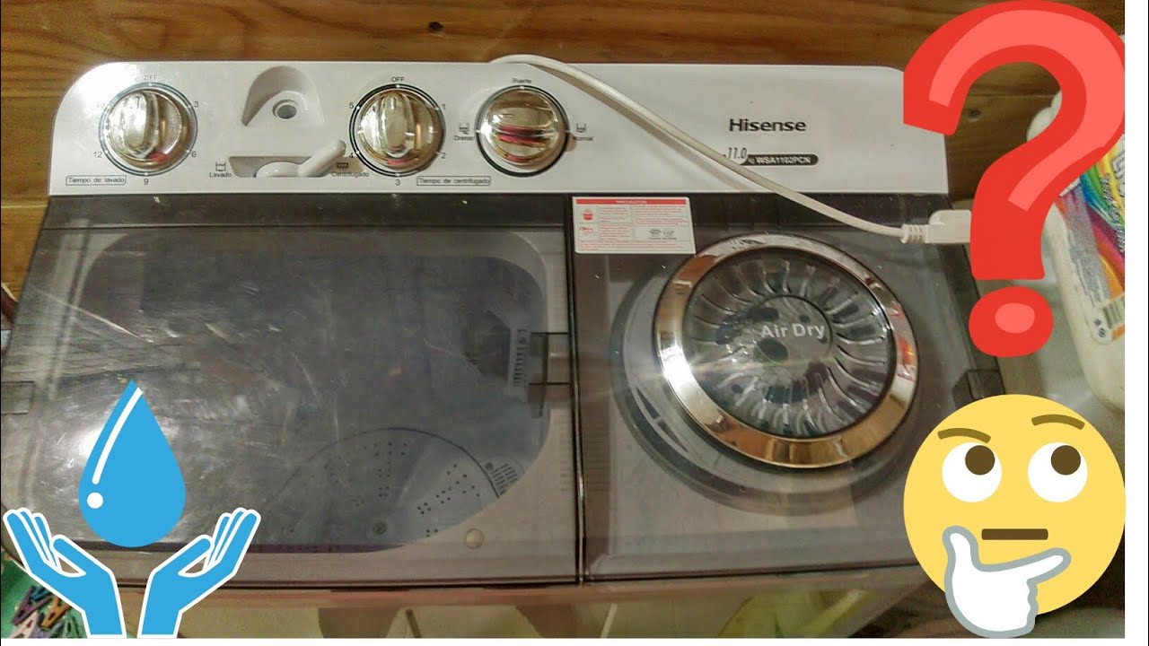 Lavadora Hisense de 11kg semiautomática dos tinas 🤔