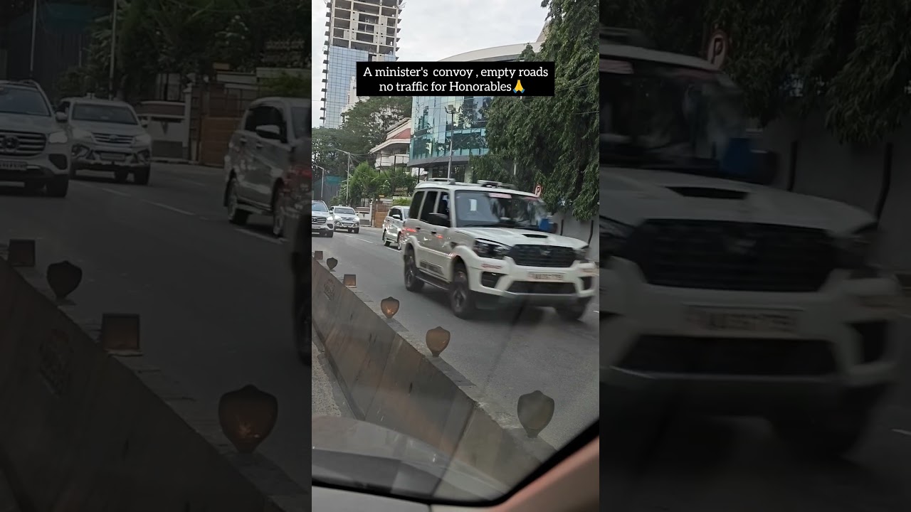 A Minister's convoy 🙏 Fabulous 👏👍#shorts#viral#trending#convoy#minister#mantri#royal#reels#short#fun