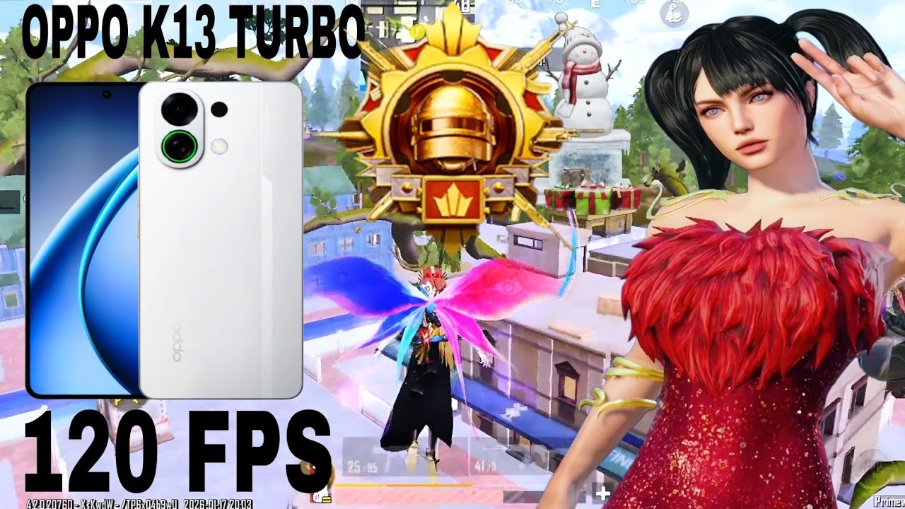 OPPO K13 Turbo 5G PUBG Test 😍Heating & FPS Check iQOO 15 iQOO Neo samsung galaxy iphone 15 16 17 PRO