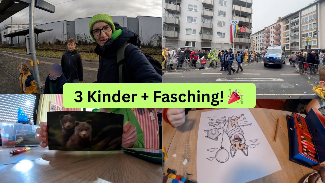 Mainz im Ausnahmezustand – und wir mittendrin! 🎭 dorfkidz #fasching #mainz #rosenmontag