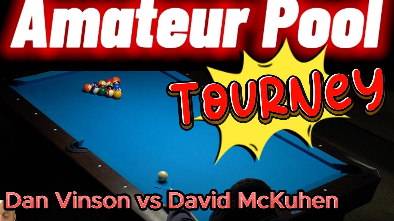 GREAT MATCH!  8 Ball Tournament Play.  Dave McKuhen (625 Fargo) vs Dan Vinson (590 Fargo)