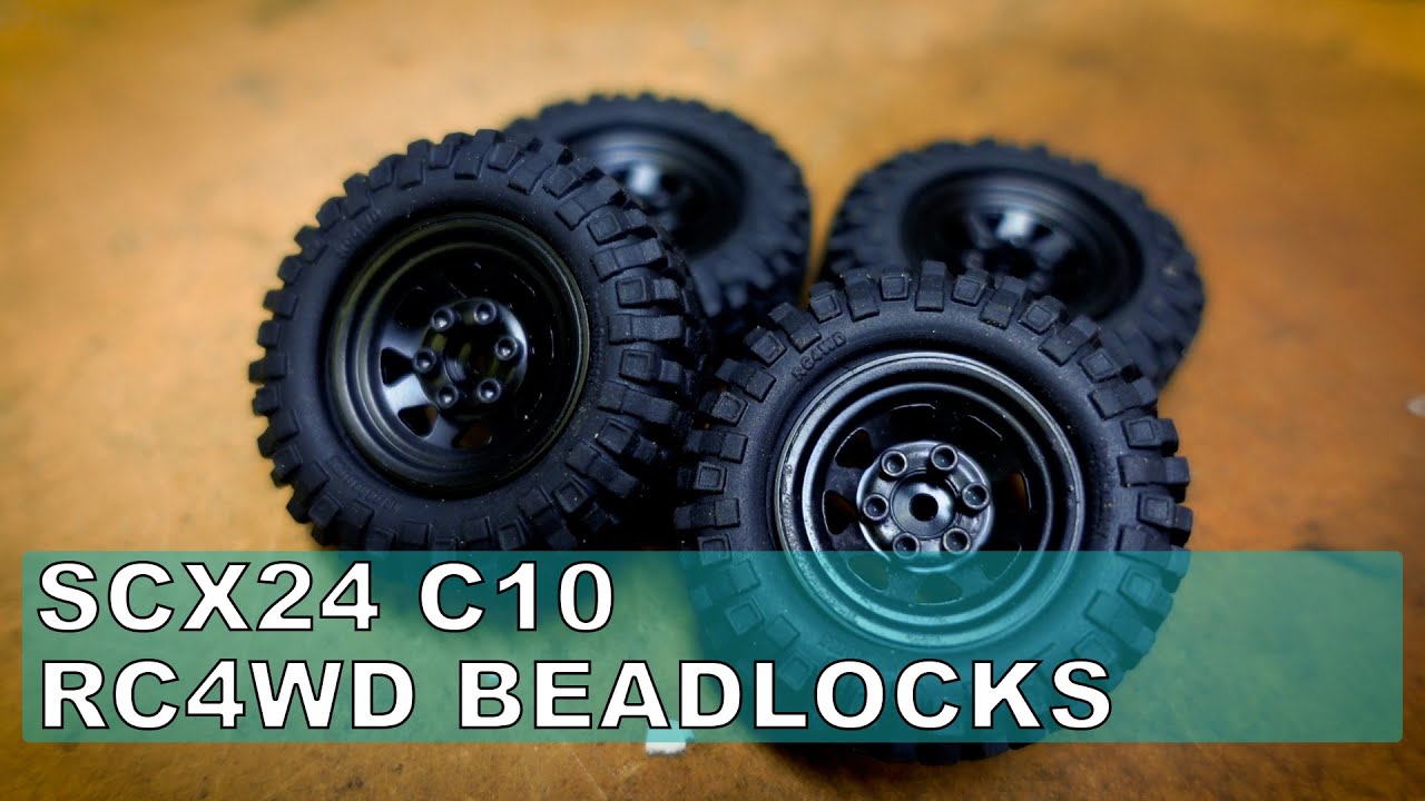 Axial SCX24 C10 Wheel Upgrade Rc4wd Beadlocks & Rock Crushers Ep.3