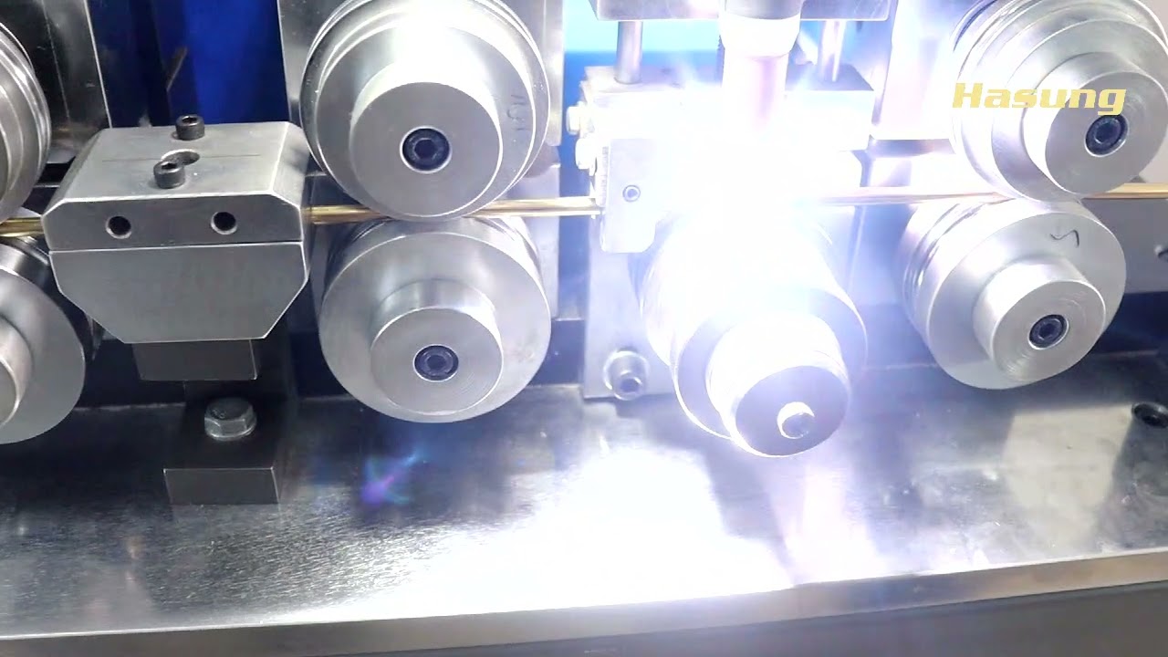 Hasung Jewelry Pipe Making Machine Gold Tube Forming and Soldering Machine Double Head