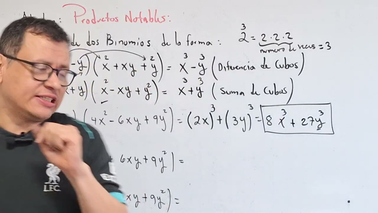 Algebra: producto de un binomio por un trinomio que da una suma o diferencia de cubos| parte 3