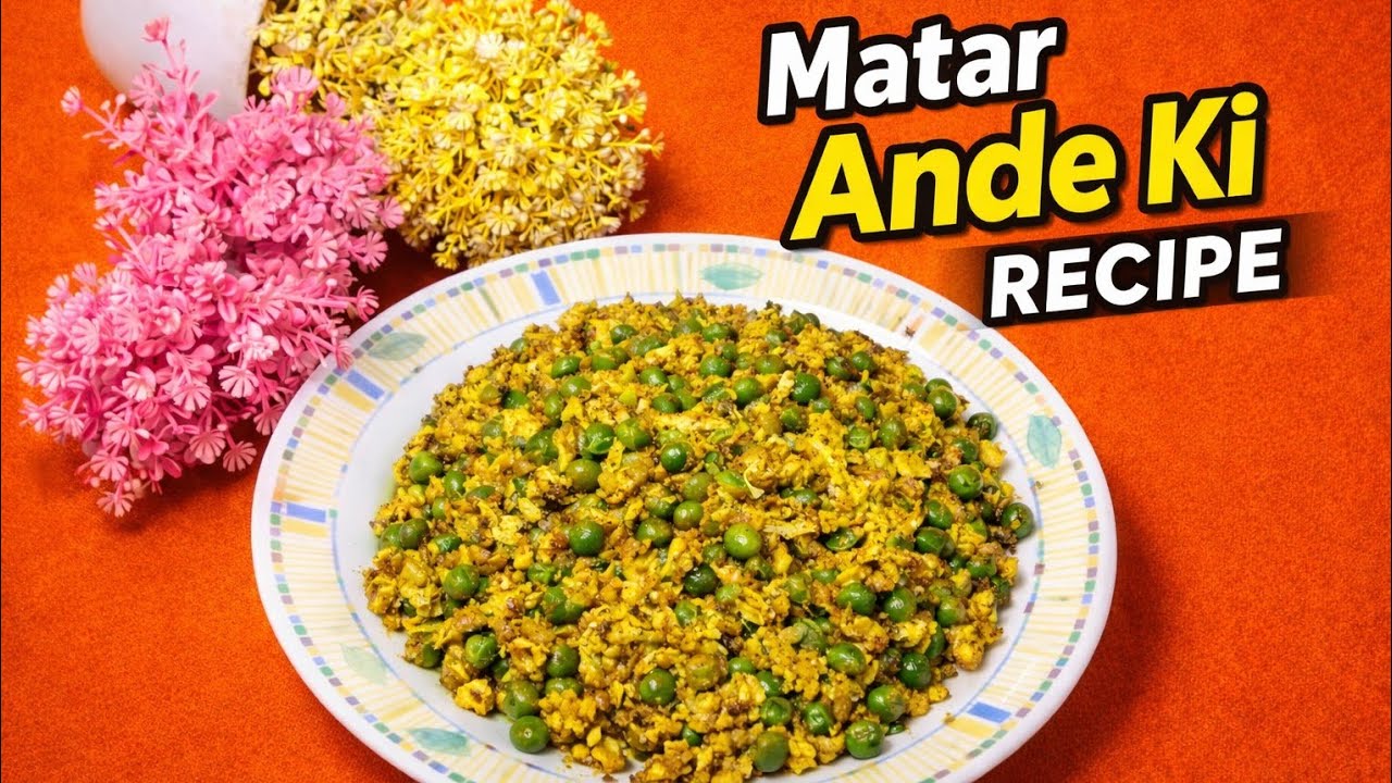 Matar Ande Ki Recipe | Simple Egg Peas Masala at Home 