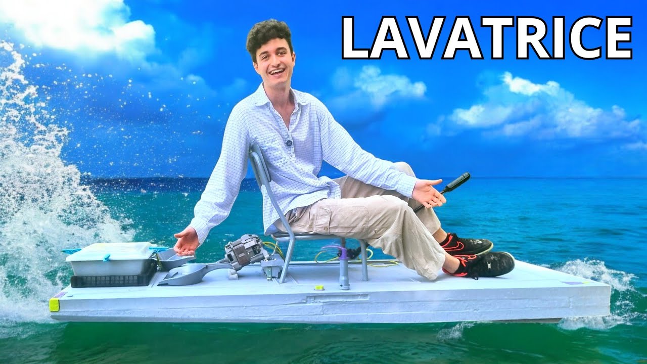 HO COSTRUITO UNA BARCA CON MOTORE LAVATRICE