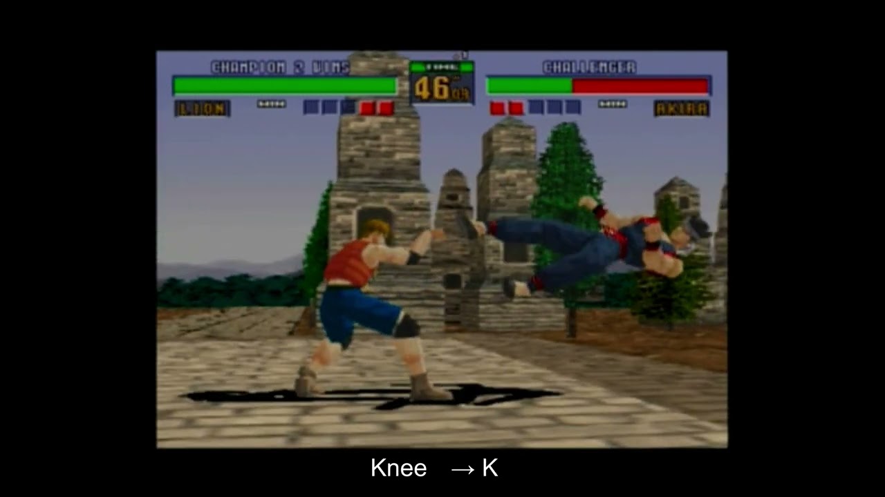 VF2 virtua fighter2 Lion all moves