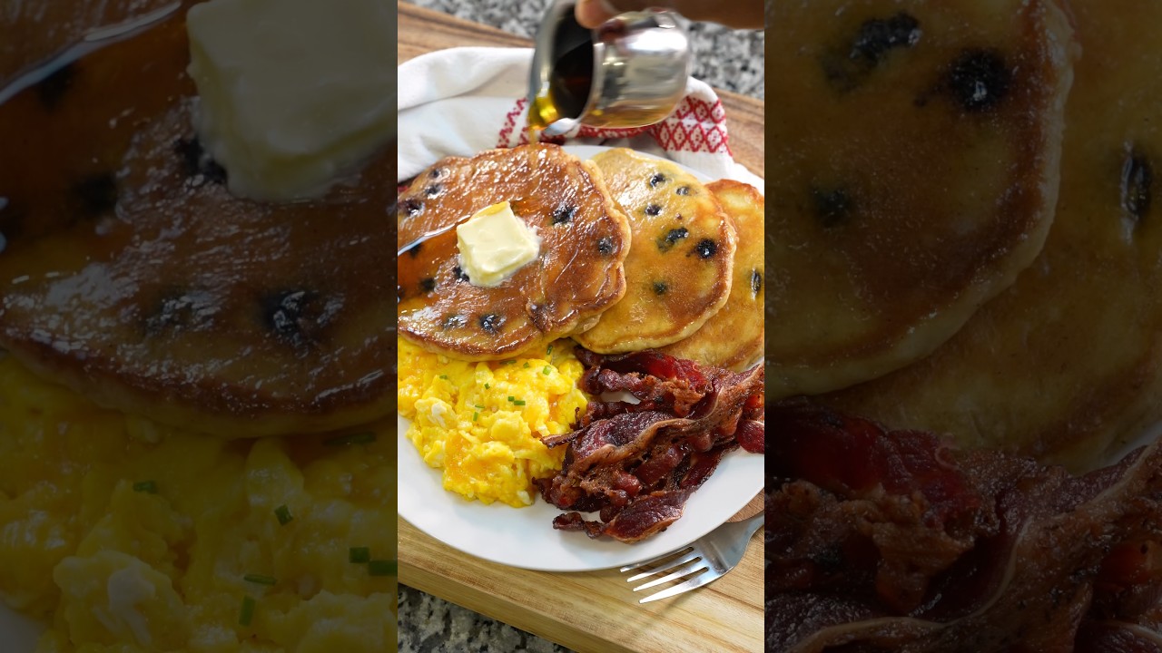 Fluffy Blueberry Pancakes Recipe