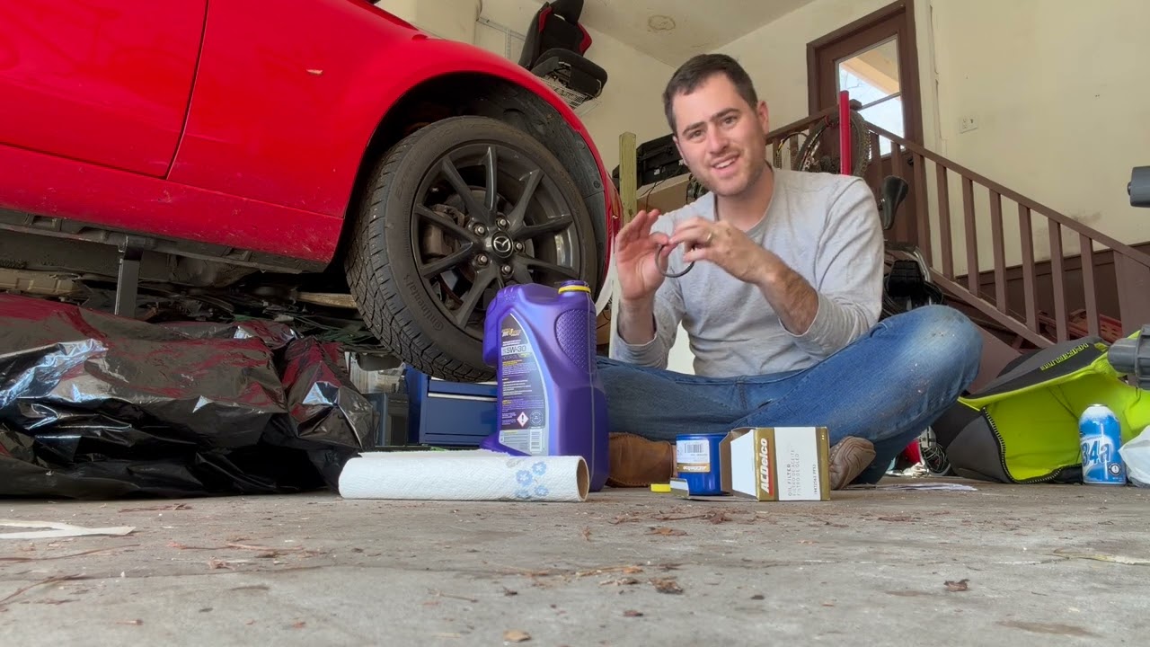 Performing an Oil Change on My Modified 2006 NC Miata (Cammed 2.5L Engine)