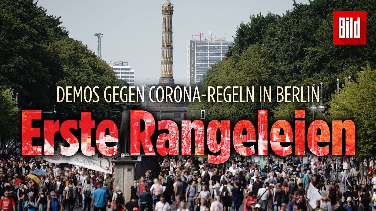 Corona-Demo in Berlin: Aggressive Stimmung &ndash; &bdquo;Es gab schon erste Rangeleien&ldquo;