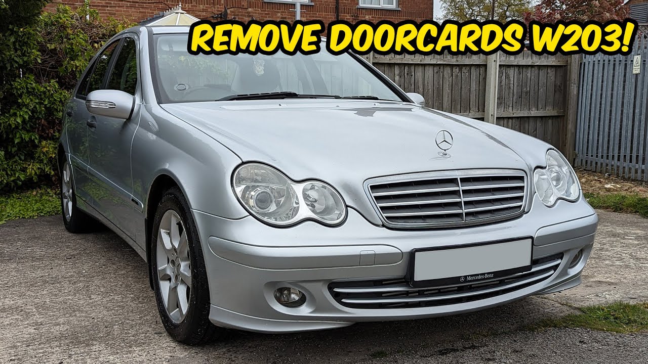 How to change/remove Mercedes W203 C class door card front and rear!