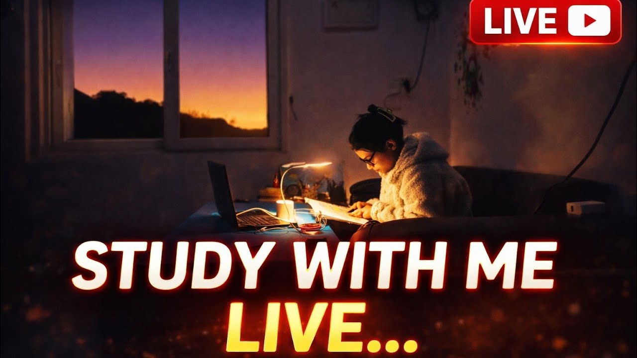study with me Live 🔴