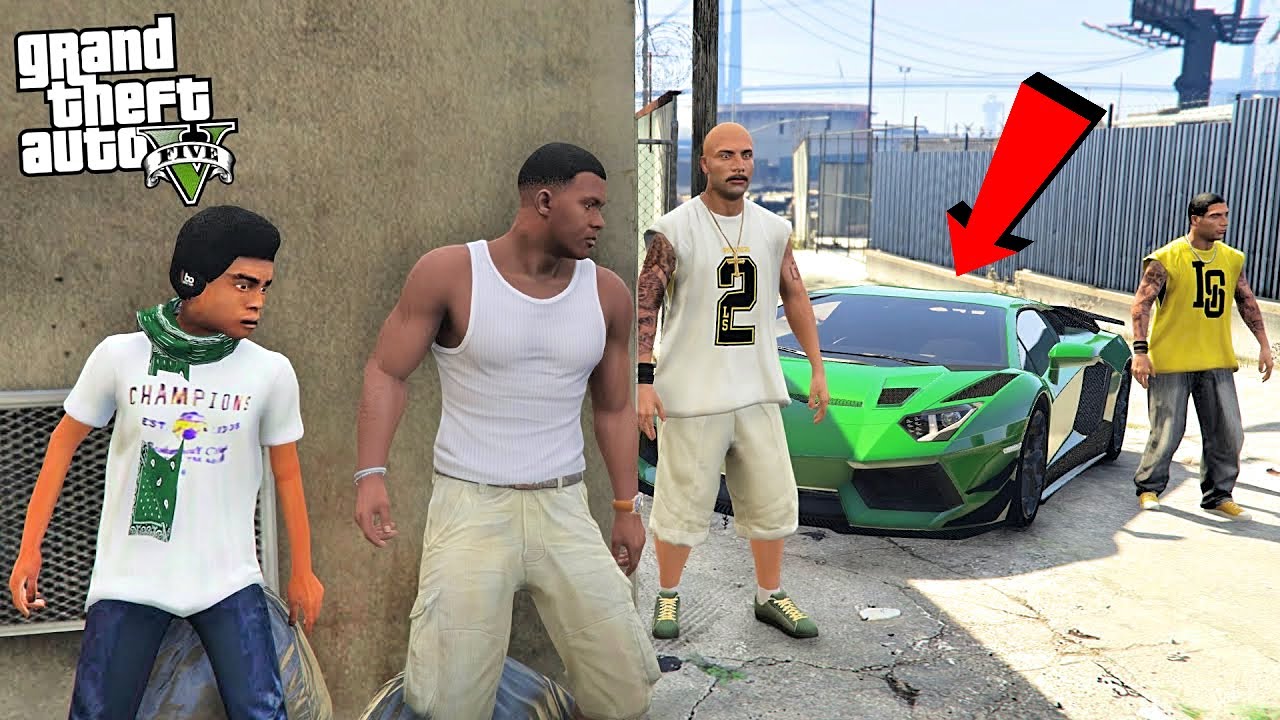 KID FRANKLIN AND BIG FRANKLIN STEALING BACK LAMBORGHINI  (MOVIE)
