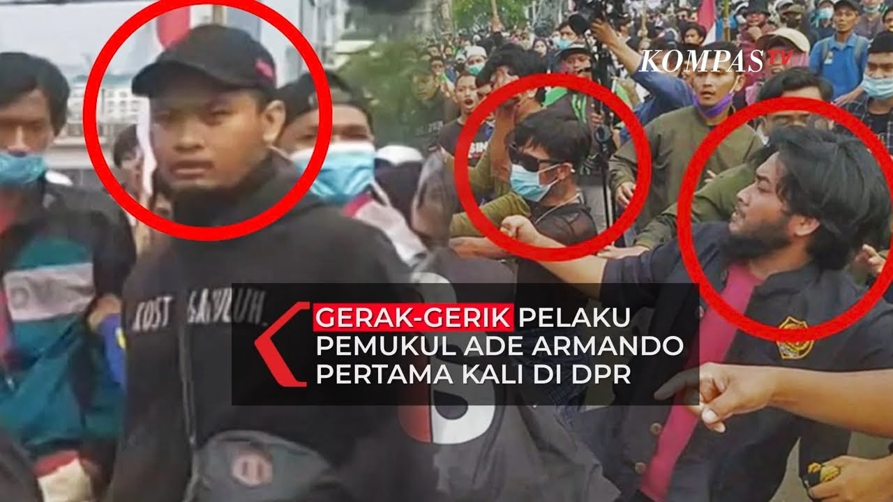 Begini Gerak Gerik Terduga Pelaku Pemukul Ade Armando Saat Demo 14 April 2022