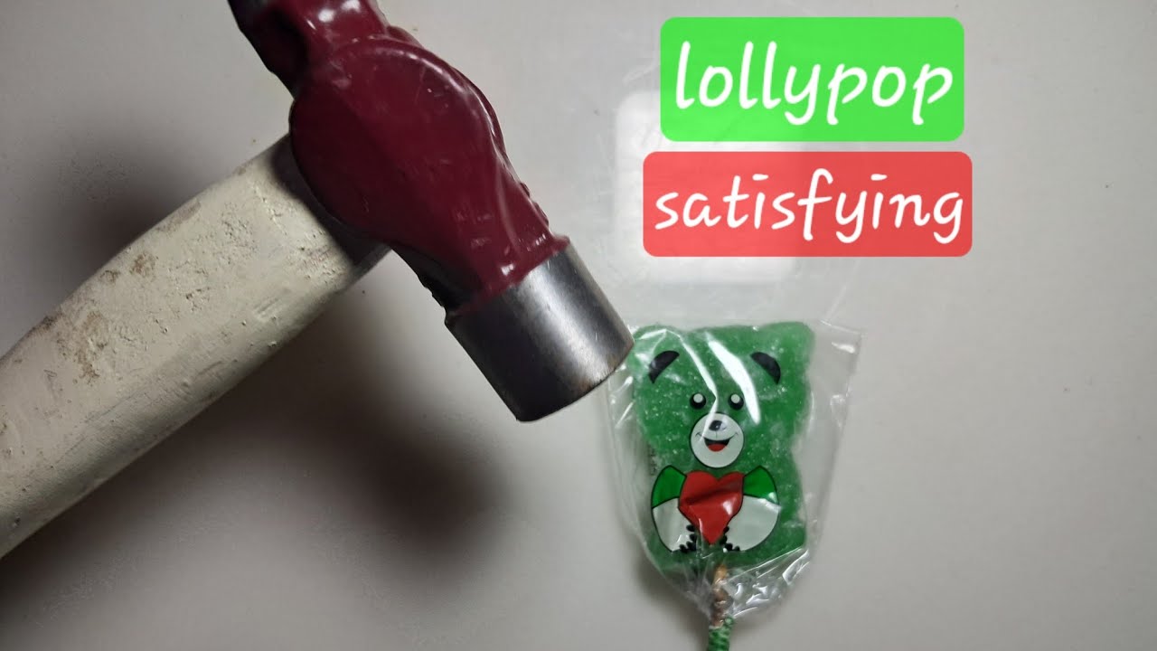 Satisfying lollypop hammering 🤍❤️