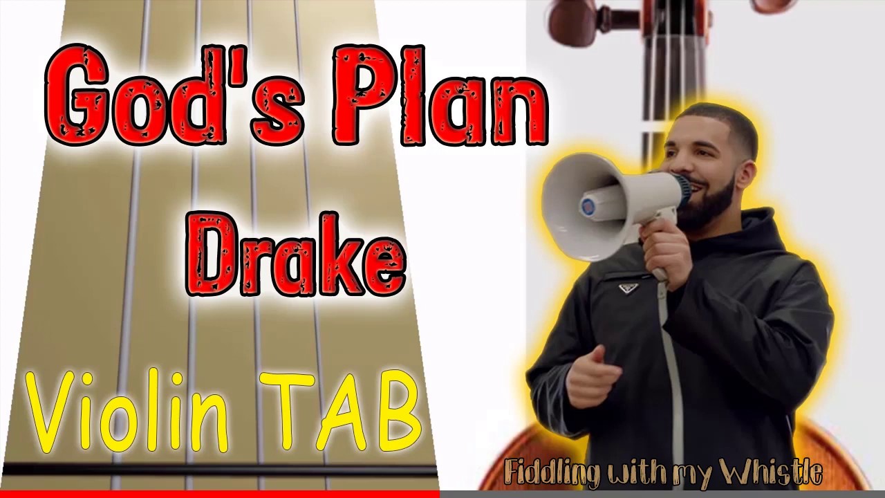 God's Plan - Drake - Violin - Play Along Tab Tutorial