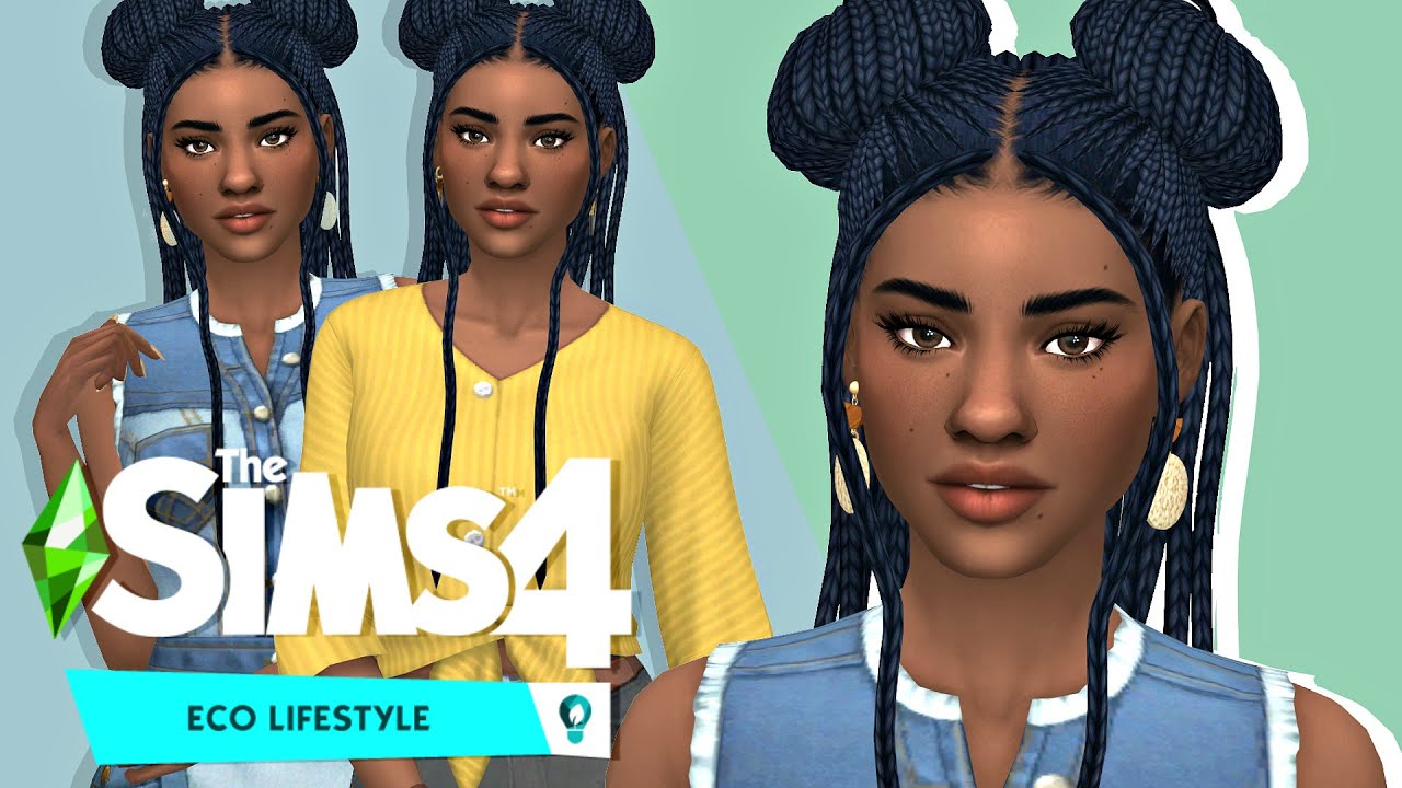 TASHA - ECO ACTIVIST 🌿💚 | Sims 4 Create A Sim + FULL CC LIST
