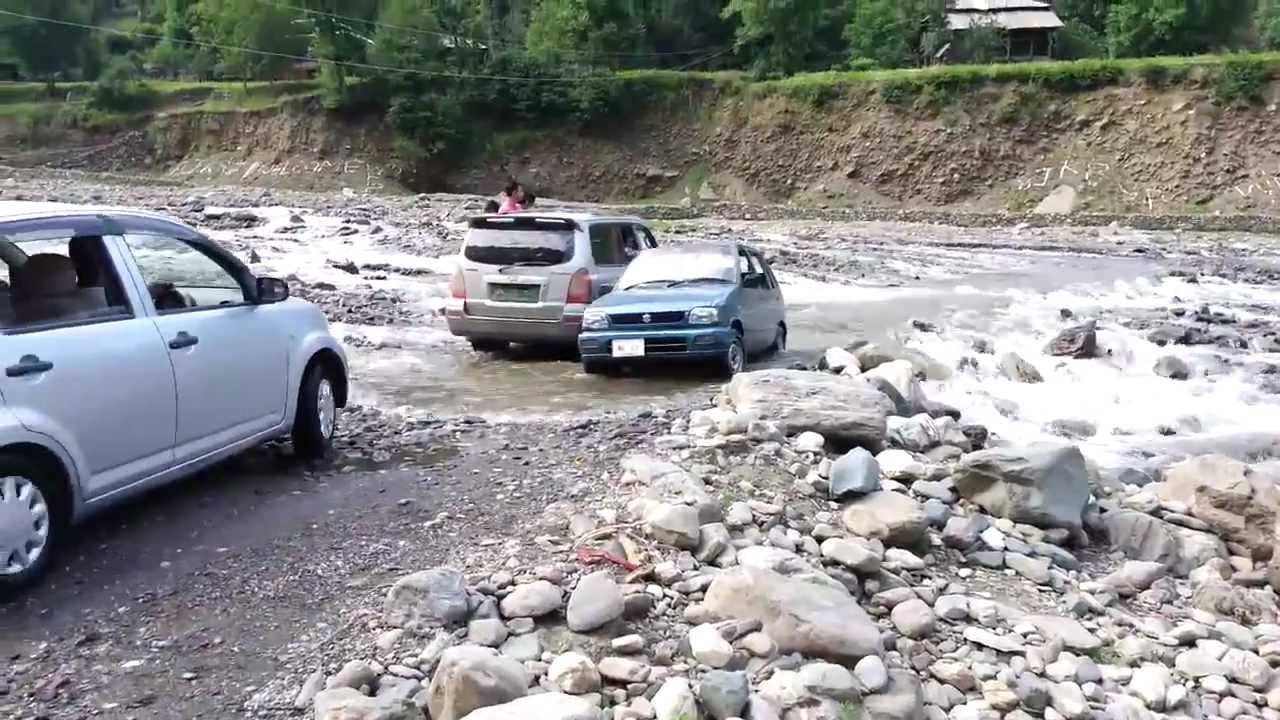 Crossing stream near Sharda (Neelum valley) AJK, Pakistan