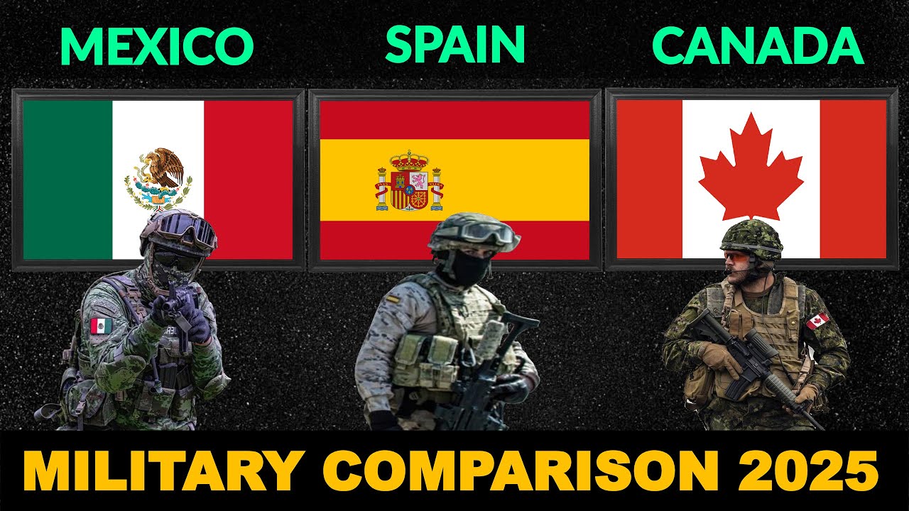 Mexico vs Spain vs Canada Military Power Comparison 2025 | Defense Tube