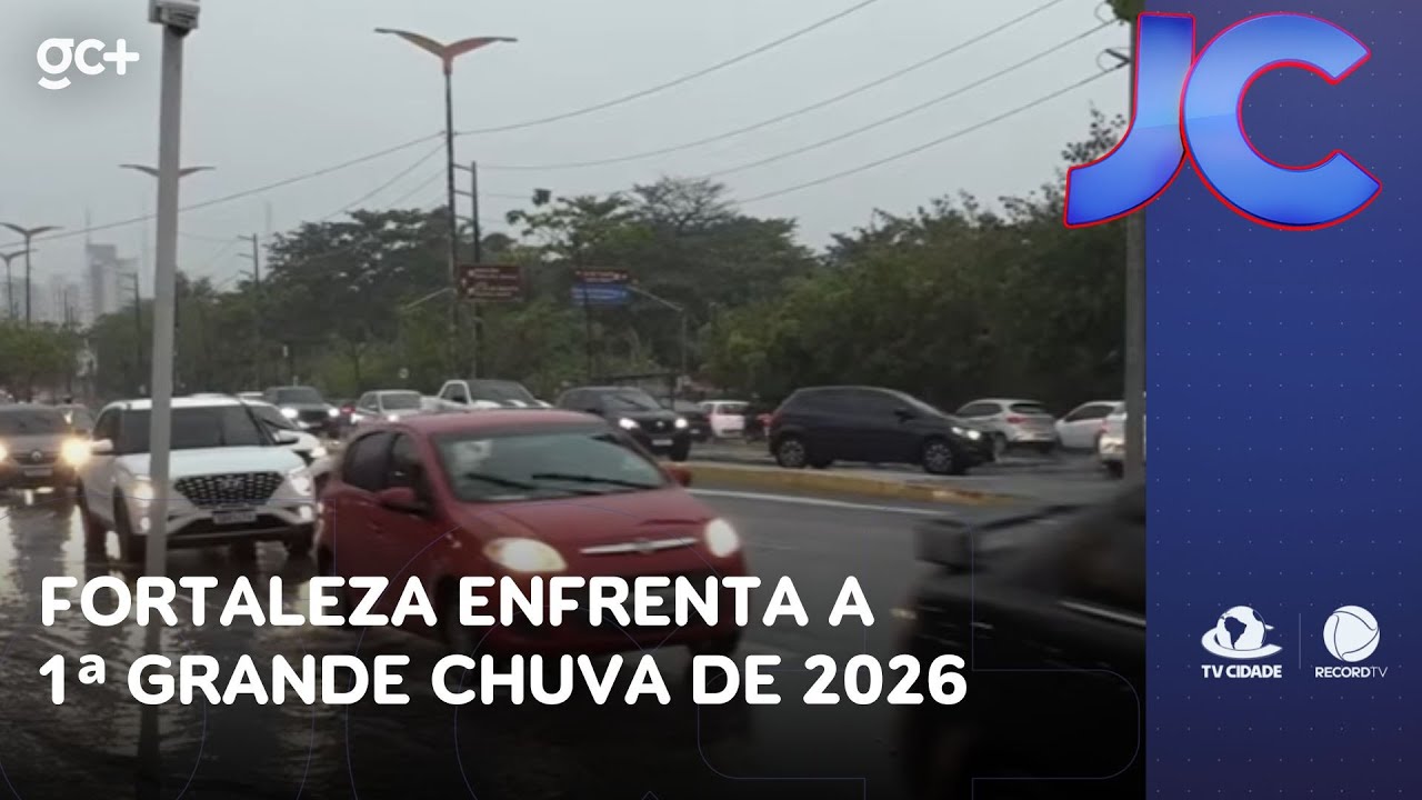 Com acumulado de 125 mm, Fortaleza enfrenta a primeira grande chuva de 2026 | Jornal da Cidade
