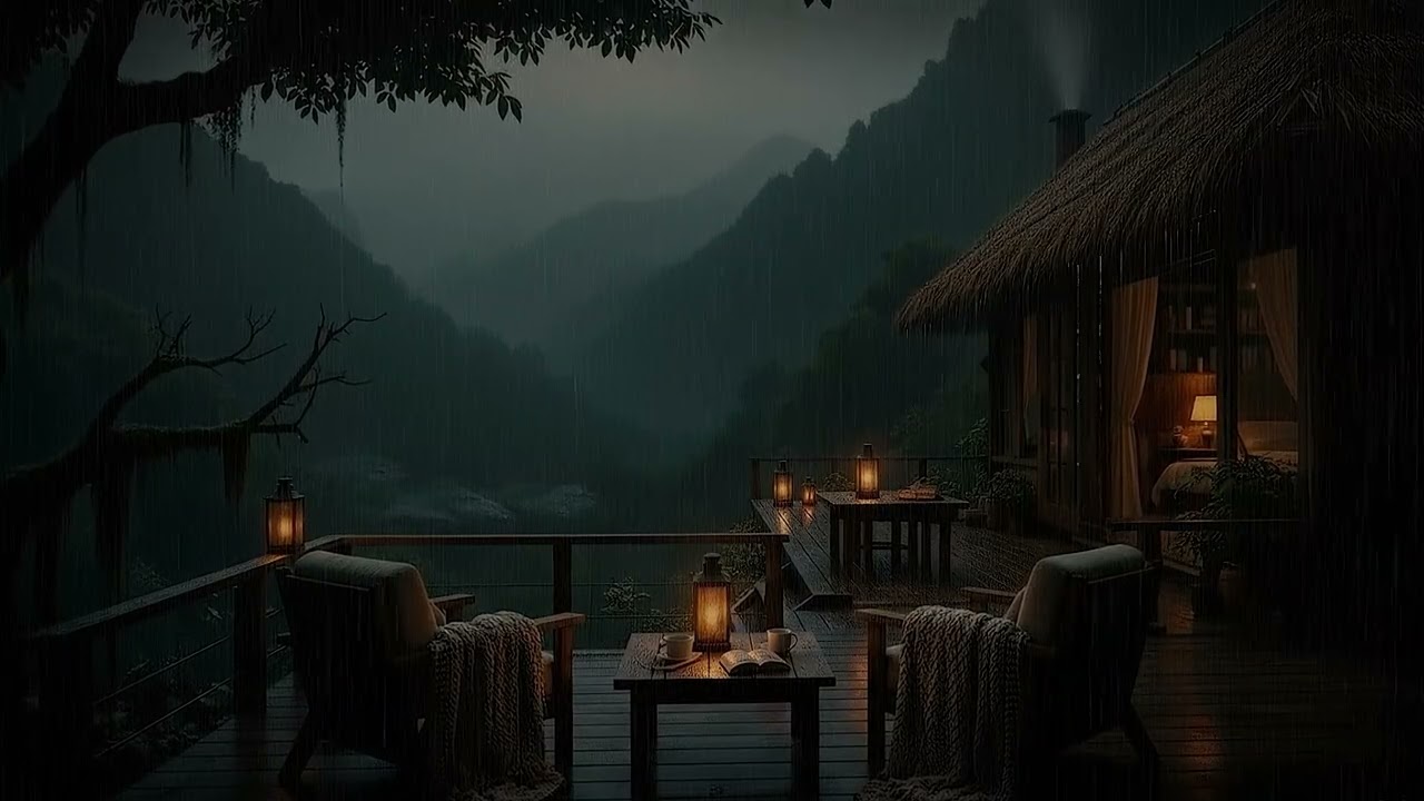 Peaceful Rain in a Forest Bedroom 🌧 Calm Night Ambience for Deep Sleep and Relaxation