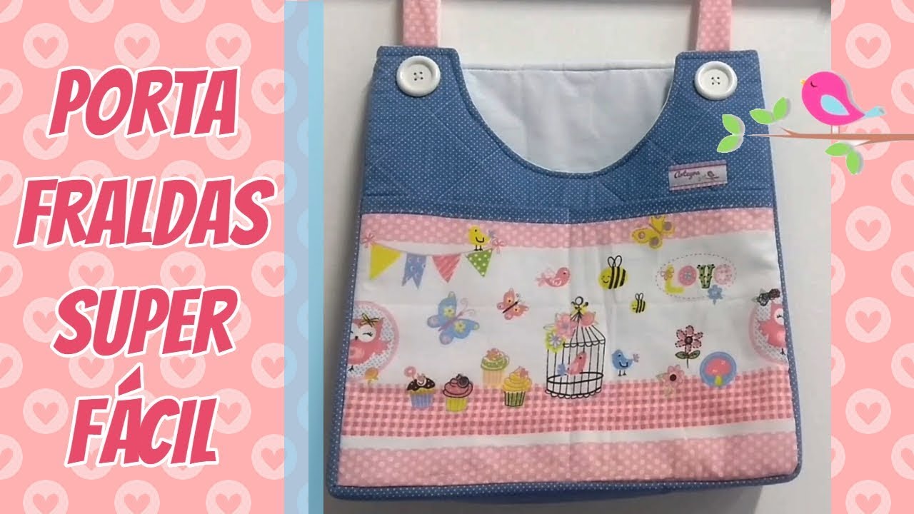 Porta Fraldas Super Fácil - Costura Iniciante