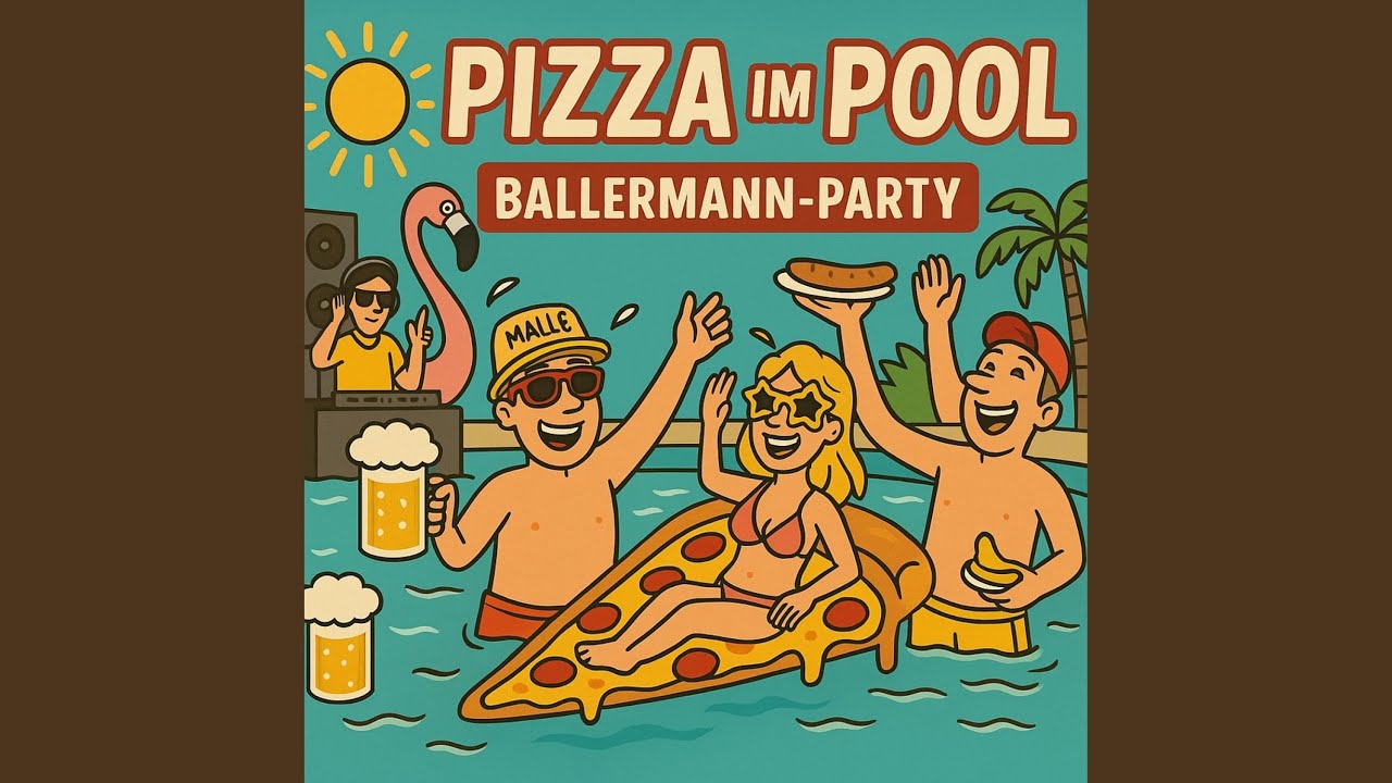 Pizza im Pool