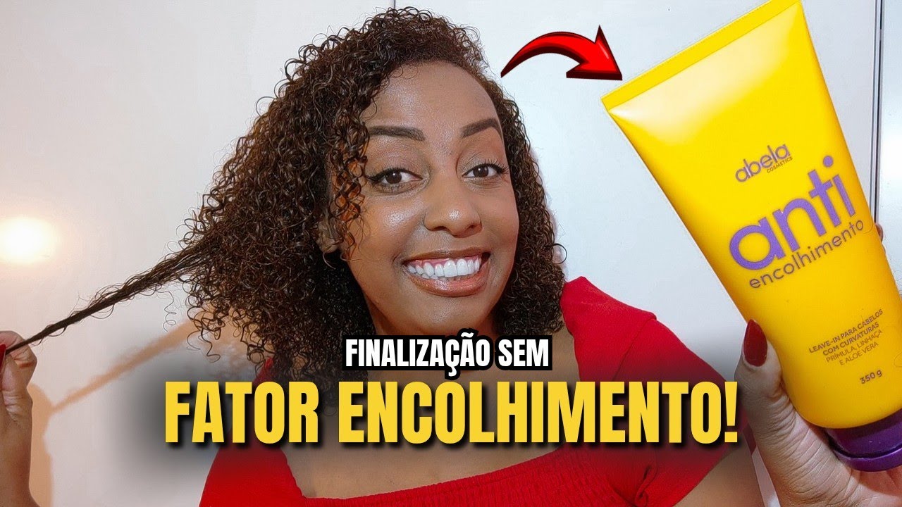 Cachos Mais Longos Sem Química?😱 Testei o Leave-in Anti Encolhimento da Abela na minha finalização!