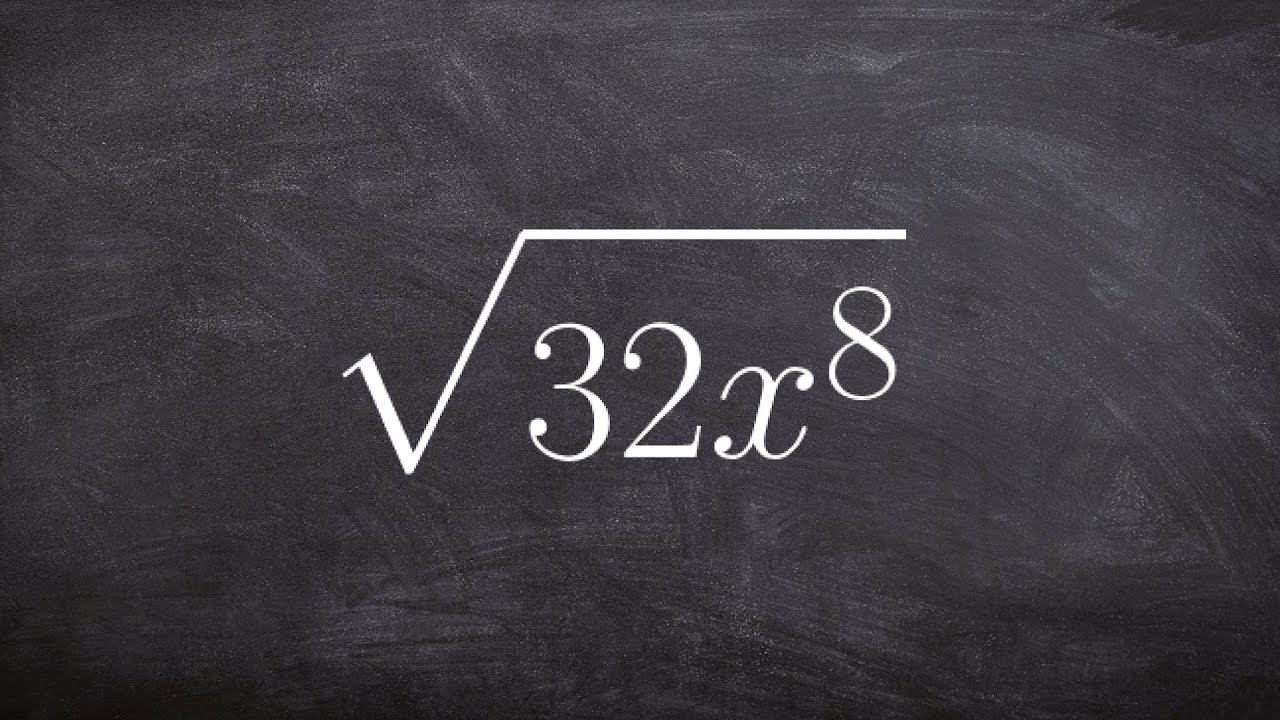Simplifying the root of a number and variable