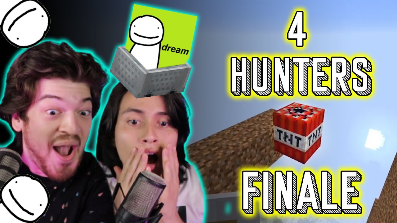 Reacting to Dreams Minecraft Speedrunner VS 4 Hunters FINALE...