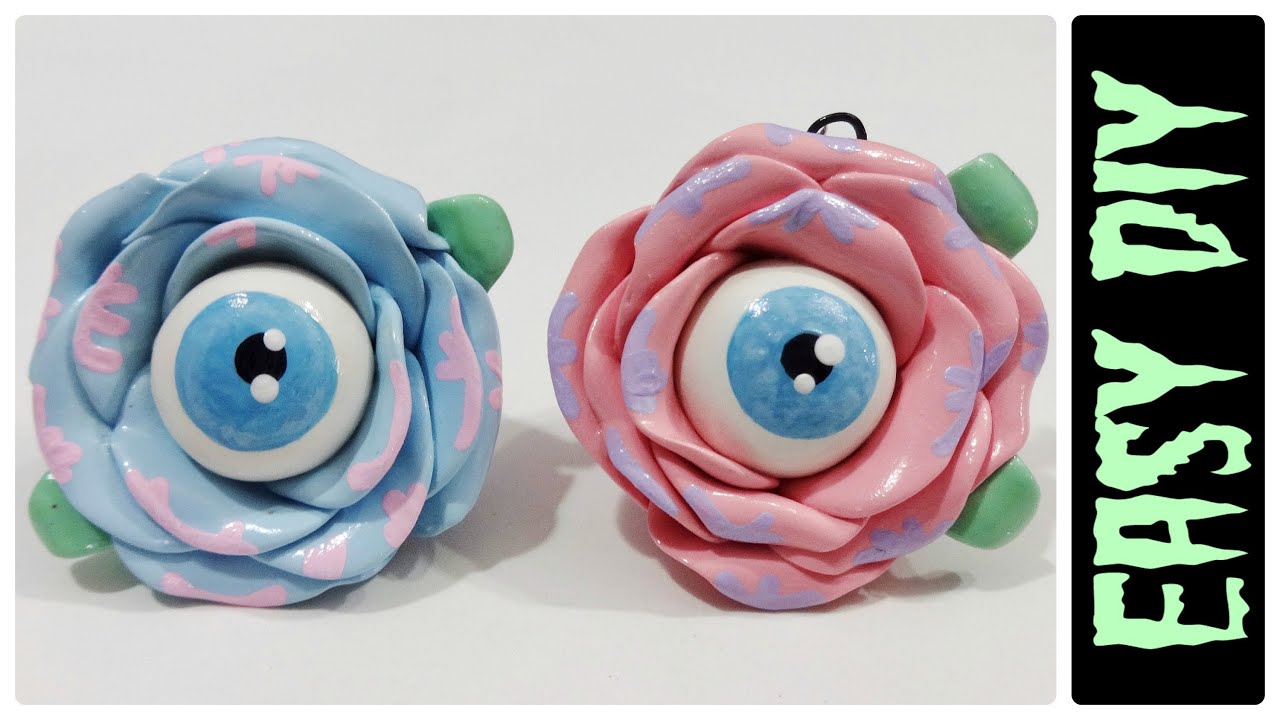 Pastel Goth or Halloween DIY Polymer Clay Charms
