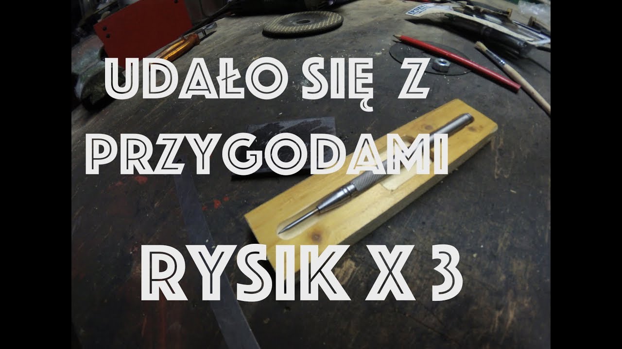 Rysik traserski - wpadki , moletowanie/radełkowanie na tokarce TSB 20 . Część 2/2..