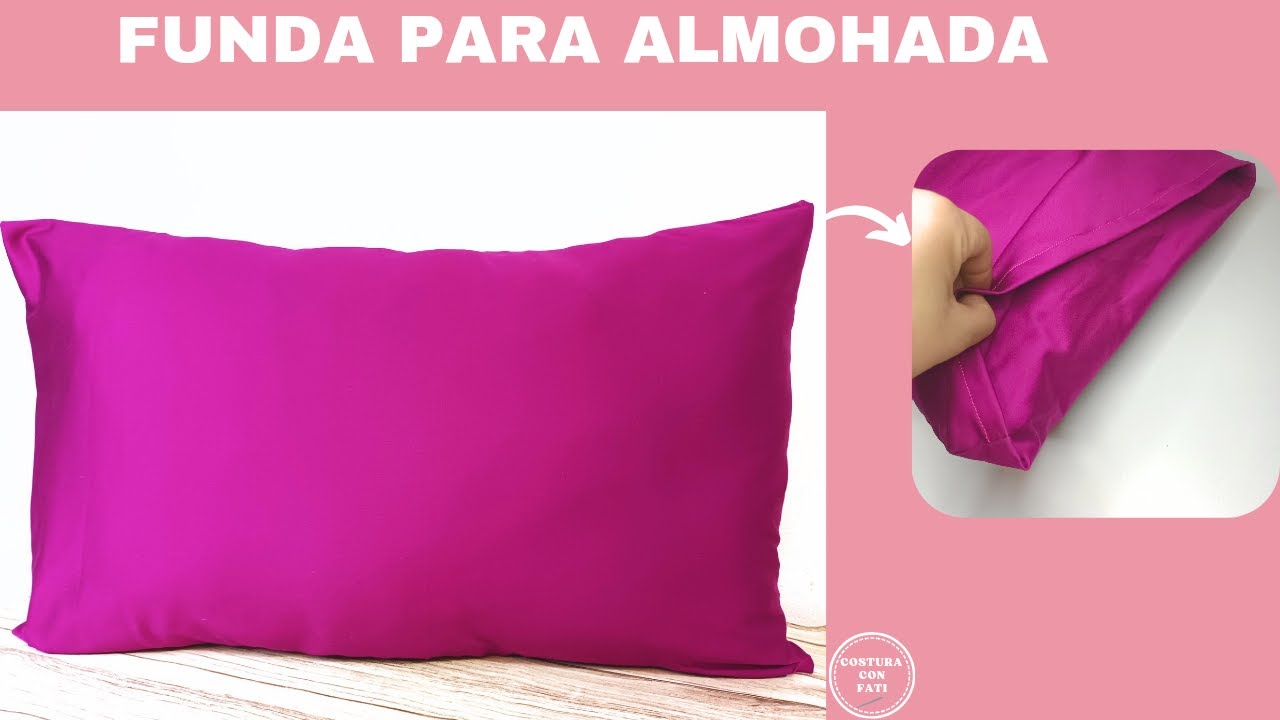 Tutorial de FUNDA PARA ALMOHADA A MEDIDA / Cómo hacer funda para almohada /funda de almohada