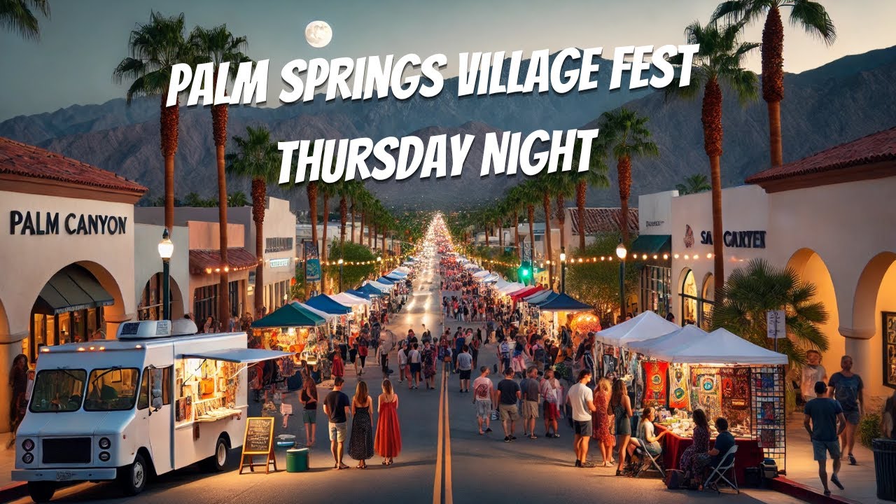 Free things to do in Palm Springs 🌴 Thursday night Village Fest