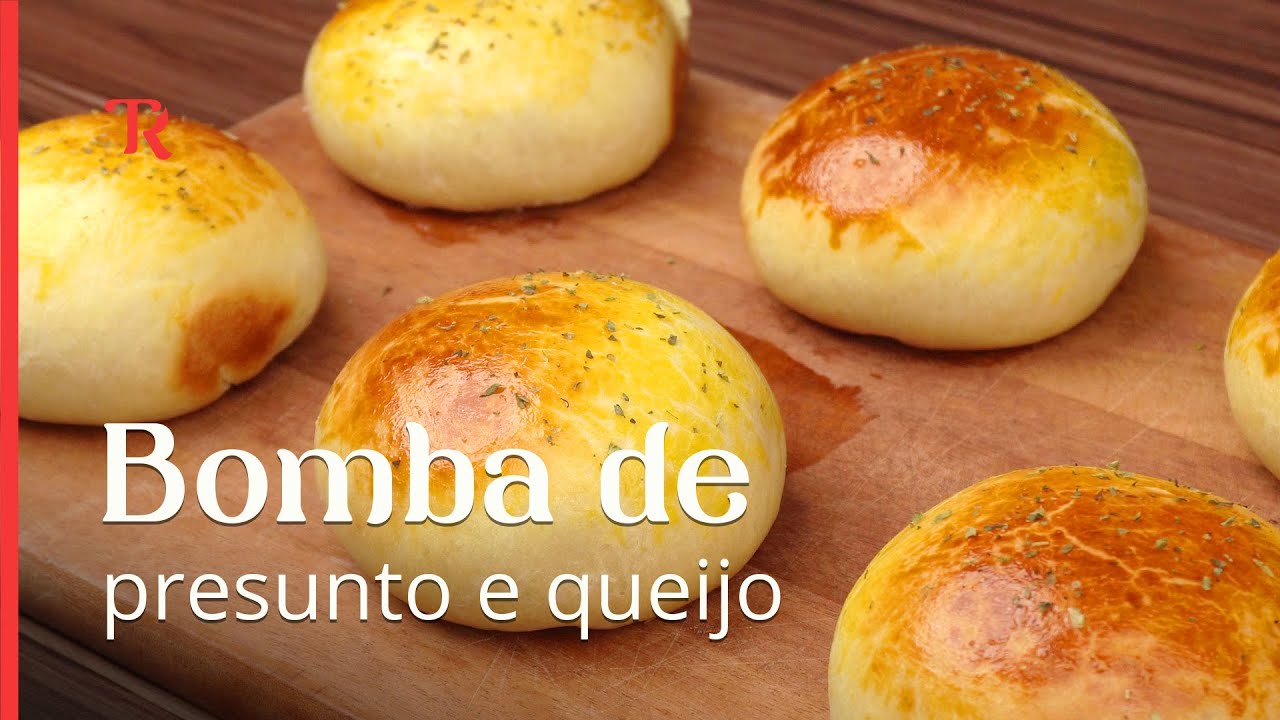 Bomba de presunto e queijo, quando faço esse salgado não sobra nada aqui em casa!