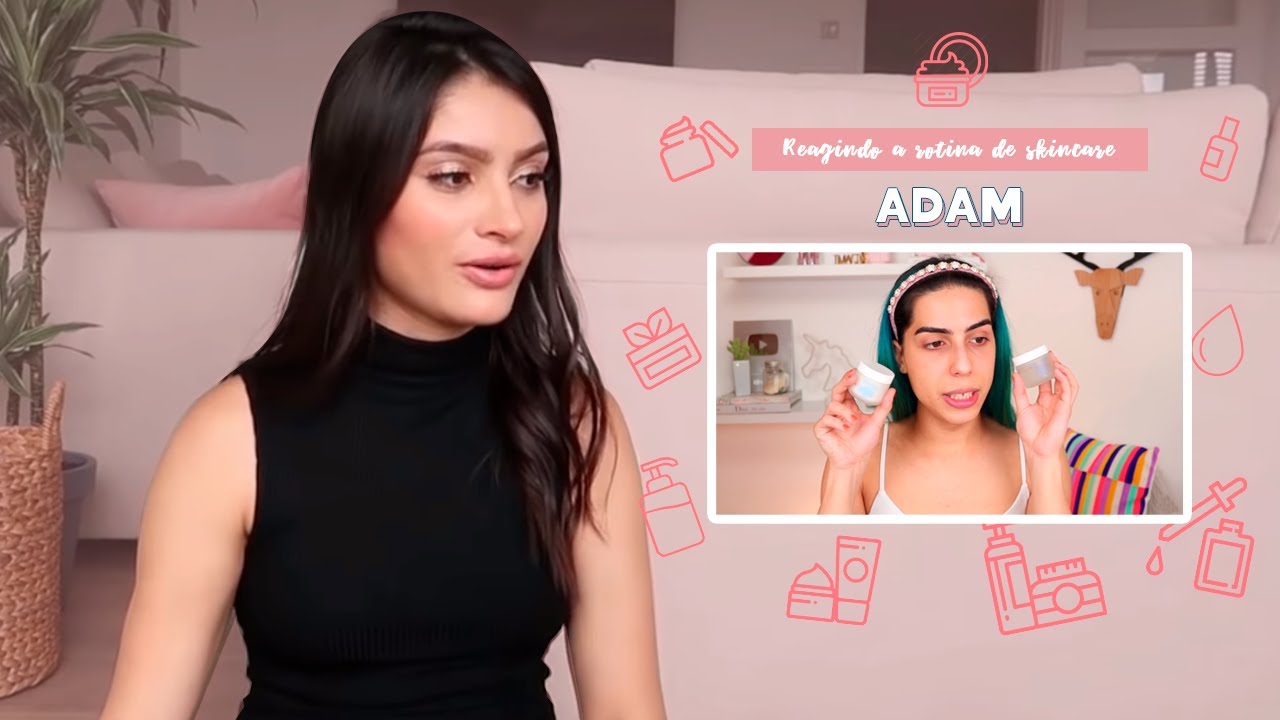 REAGINDO a rotina de SKINCARE ADAM | Thamires Nascimento | UM FILME