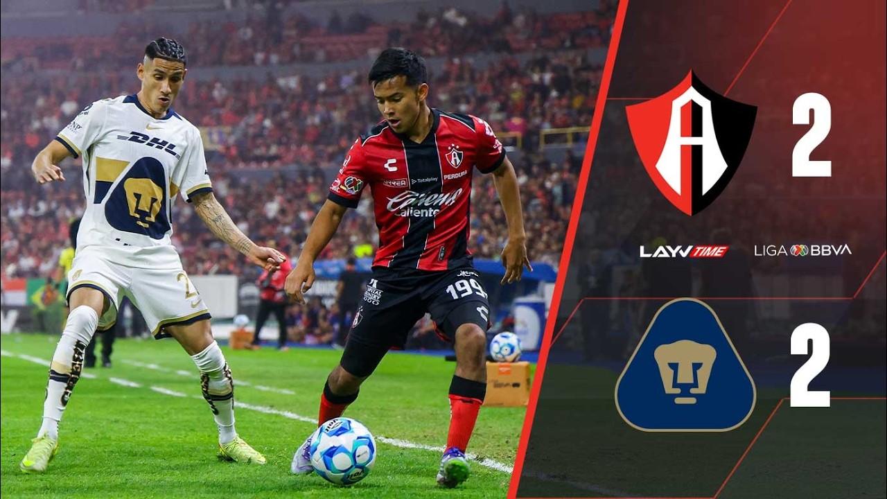 RESUMEN y GOLES: Atlas vs Pumas | Jornada 5 - LIGA MX CL 2026 | Layvtime