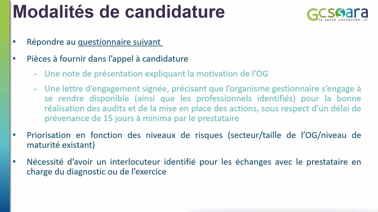 Appel à Candidature Cybersécurité ESMS