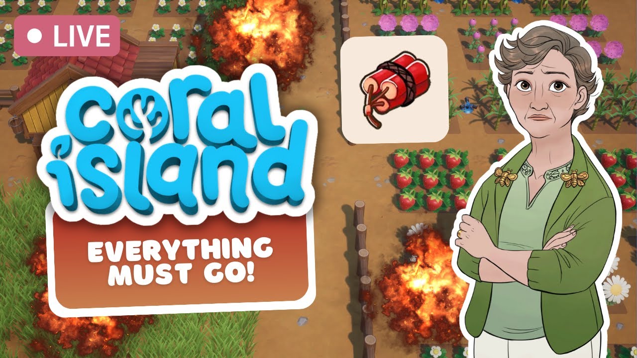 🔴 DESTROYING My Coral Island Farm & Selling EVERYTHING! 🧨💰