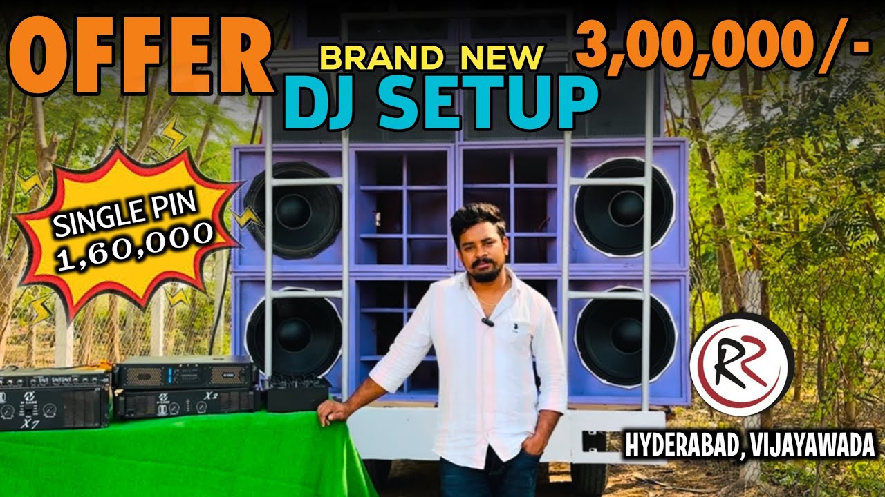 DOUBLE PIN Dj setup Only 3,00,000//single pin DJ only 1,60,00// RR Hyderabad,vijayawada//DJAryan