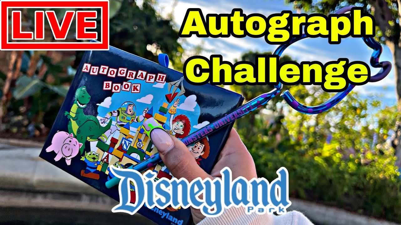 🔴Live! How many Autographs can we collect today?! Autograph CHALLENGE #disneyland #disneycalifornia
